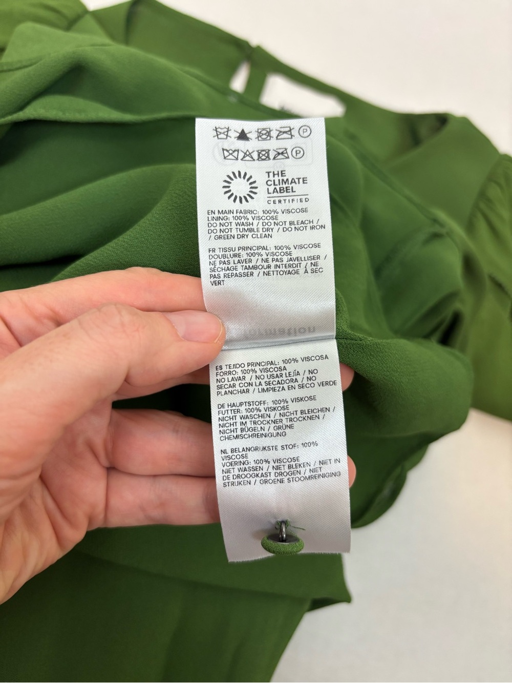 Reformation Drusilla Dress in Moss Size 8 - Picture 14 of 16
